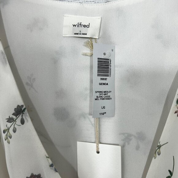 NWT Wilfred Genoa Spring Medley Blouse Size L - Picture 3 of 3